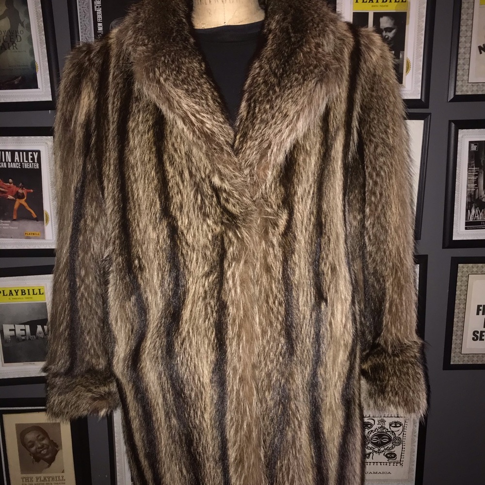 American Raccoon  3/4 Stroller coat x-large